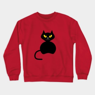 HAPPY Halloween Black Cat Crewneck Sweatshirt